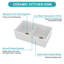 Évier double en céramique durable | Porcelaine blanche | Design moderne | Cuisine essentielle