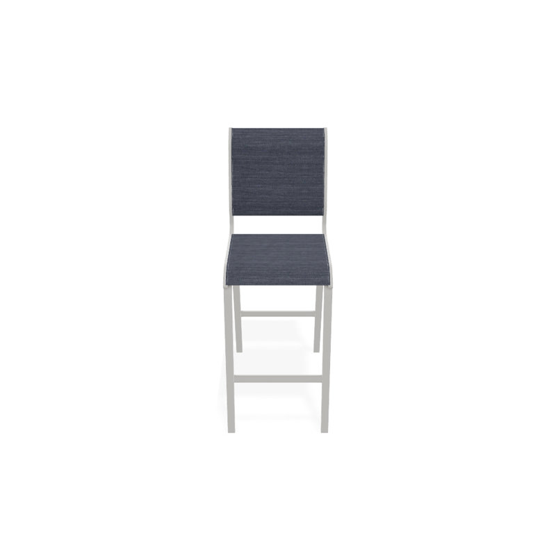 Tabouret de bar 29,5 po Holna, Neige texturée, Denim Augustine