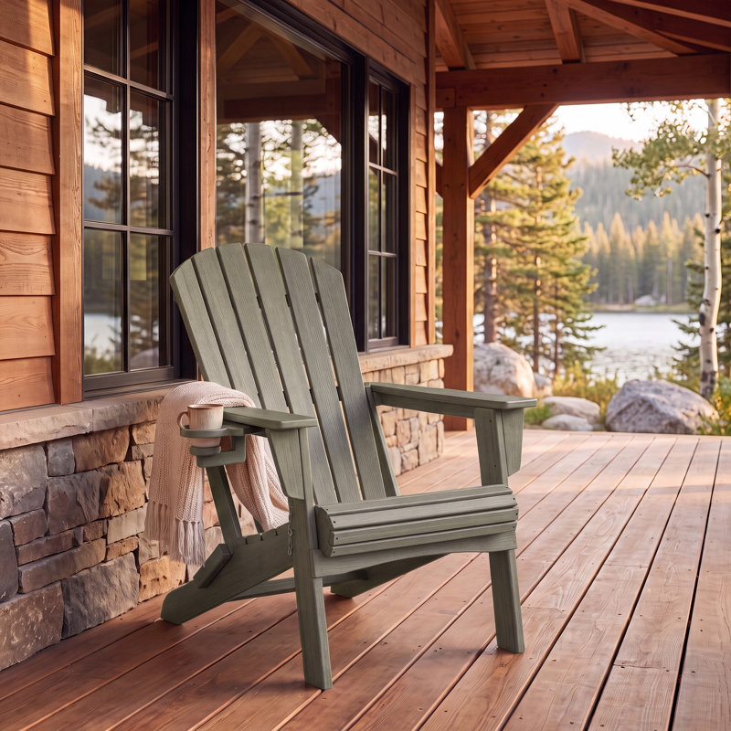 Chaise Adirondack pliante, Brown