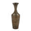 Grand vase décoratif en bois de bambou brun foncé avec laque-163747776