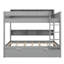 Lit superposé avec rangement et lit gigogne, structure de lit superposé en bois peu encombrante avec tablettes de chevet-156605856-156605859