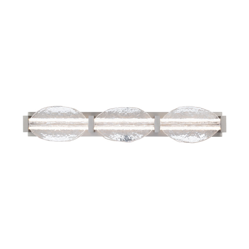 Deco 36" Dimmable LED Bath Vanity & Wall Light With Pressed Glass Shade And Built In Color Temperature Switch (2700K/3000K/3500K/4000K)