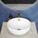 Sublime II Ceramic Circular Single Hole Faucet Vessel Bathroom Sink with Overflow