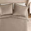 Ensemble de couvre-lit matelassé brodé en velours microfibre 3 pièces, taupe, taille king-135104803-135104805