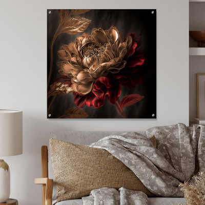 Bette - Décoration murale acrylique florale