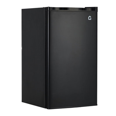 Réfrigérateur portatif avec congélateur, 3,2 pi³ Pi. Réfrigérateur compact, porte réversible, 7 réglages de température, tablettes amovibles, noir