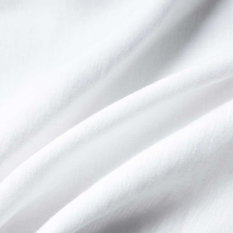 Drap-housse en lin français délavé à la pierre et taies d'oreiller assorties., Drap-housse grand avec 2 taies d'oreiller