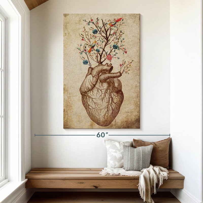 Keiri Heart Spring Floral, 51" H x 34" W
