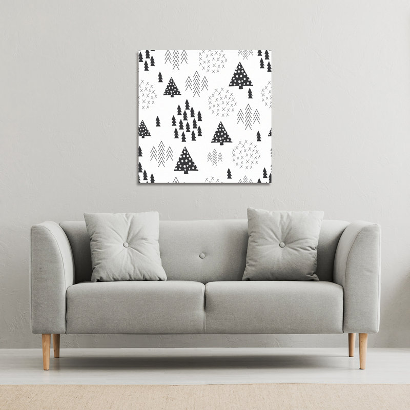 Scandinavian Style Christmas - Wrapped Canvas Print, 120cm H x 120cm W