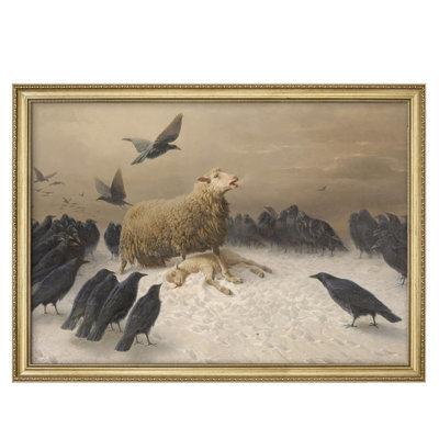 Lamenting Sheep with Ravens