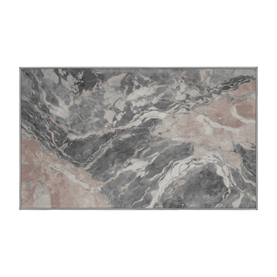 Machine Washable Gray Area Rug