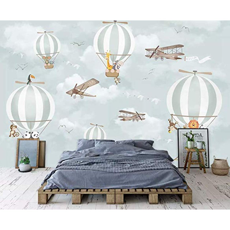 Papier peint aventuriers aventuriers dans le ciel, L 108 po x L 72 po