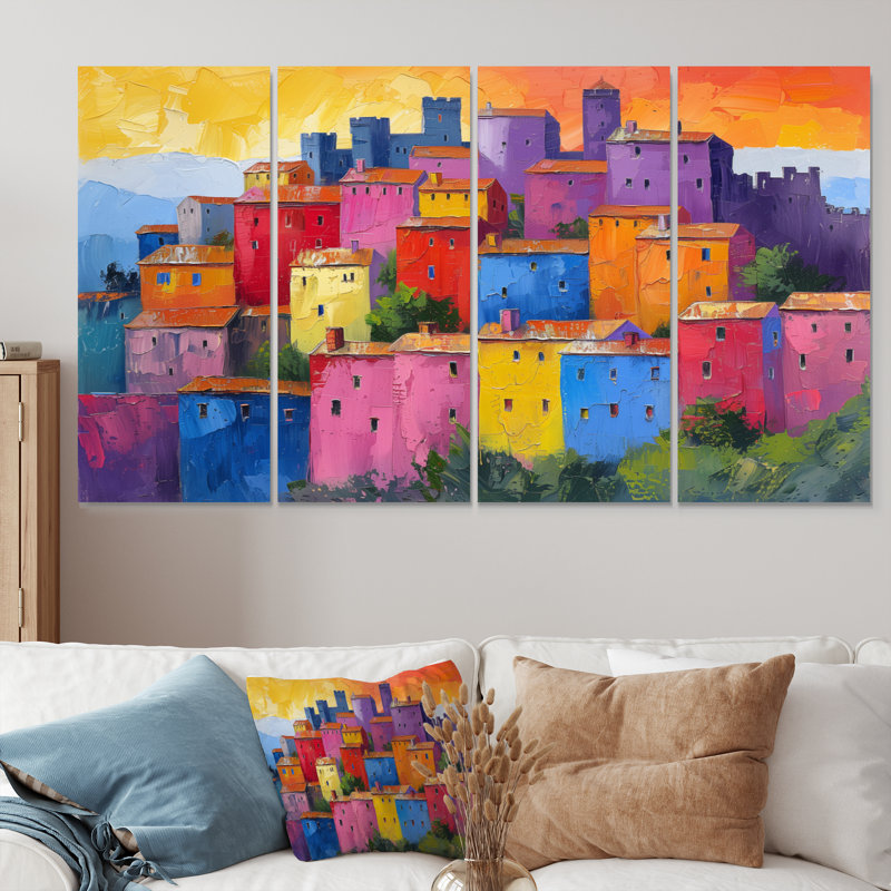 Ensemble d'art mural sur toile Yael, H 32 po x l 64 po