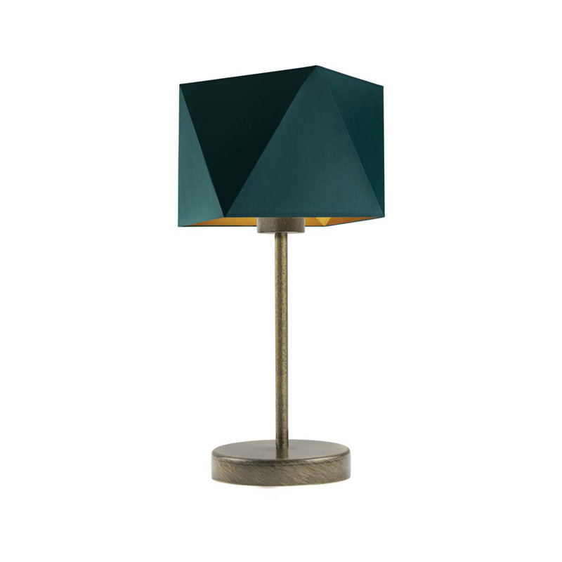 Candra Desk Lamp, Emerald, Old Gold