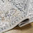 Rectangle Denisia Oriental Machine Woven Polyester Area Rug in Cream/Blue-639763404