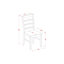 Ensemble de 5 pièces pour 4 pièces comprenant une table de salle à manger ronde avec Dropleaf et 4 chaises, 42 po x 42 po, noir et cerise-1740218438-1657405165-1645493340