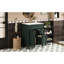 Meuble-lavabo moderne 24 po avec lavabo en céramique, 2 tiroirs et tablette réglable