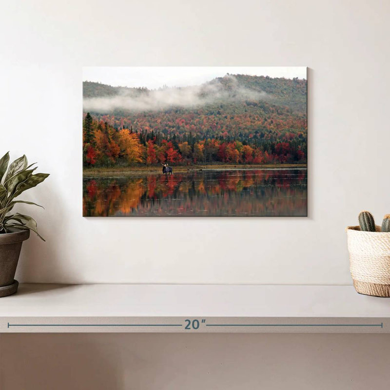 Alvord automne dans la rivière Androscoggin, H 8 po x l 12 po