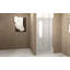 Porte de douche pivotante 33 à 32 po x 72 po, cadre en aluminium, demi-cadre, verre trempé de 1/4 po (6 mm)