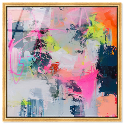 Pastel Luminance I High-Gloss Frameless Acrylic Glass Wall Art Abstract Print by Oliver Gal, Ready to Hang, 12 x 12