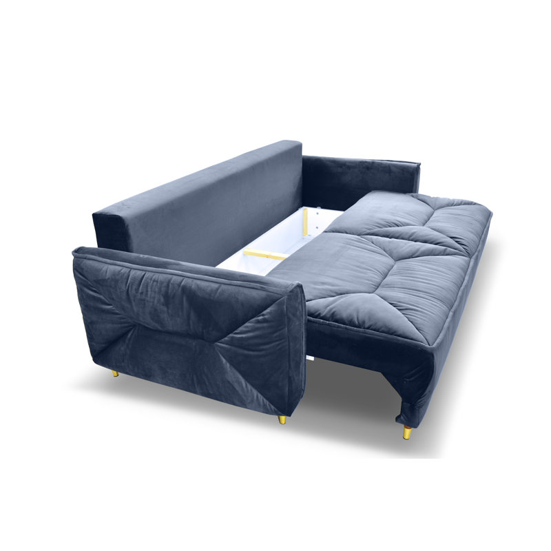 Alixandra 3 Seater Sofa & Chaise, Navy