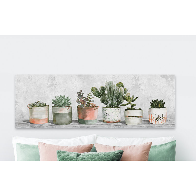«Stop and Plant», reproduction d'art sur toile tendue, H 10 po x l 30 po x P 1,5 po