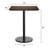 36" Square Commercial Seamless Surface Tabletop with Bar Height Base-2017953805