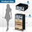 4 Drawer Dresser for Bedroom, Narrow Chest of Drawers, Wooden Top and Study Iron Frame 18"x37.5"-(WxH)