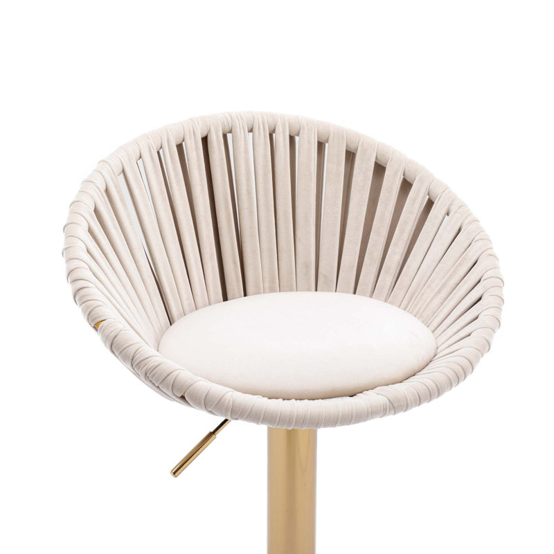Tabouret de bar Melrick, Beige