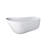 67-Inch Solid Surface Soaking Bathtub With Overflow For Bathroom