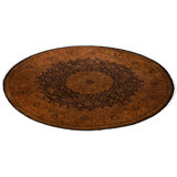 Overdyed Hand-Knotted Wool Modern-Contemporary Gold Area Rug 12' 1" x 12' 3"