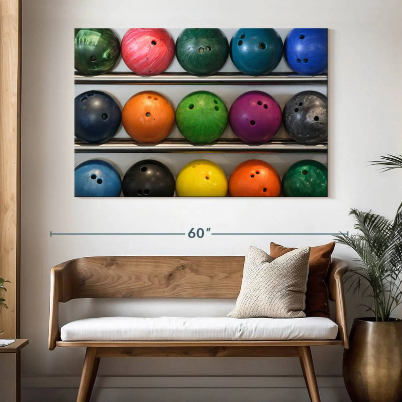 Sireci Bowling Balls, 34" H x 51" W