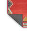 Tapis de zone rouge/gris contemporaine-1602267871