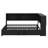 Practical Full Metal Daybed With Pull-Out Trundle And Built-In Storage Sections-338116067