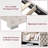 Bed Frame with Storage and LED Lights Charging Station, Velvet Upholstered Sleigh Bed with Wingback Bookcase Headboard, No Box Spring Needed, Easy Assemble, Cream-1354849071