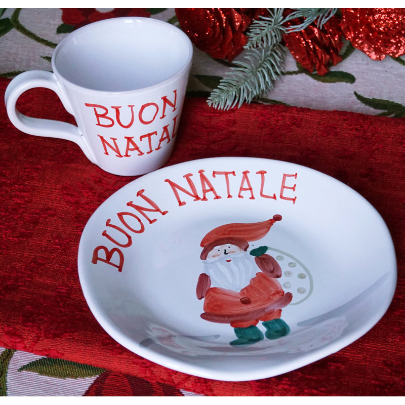 Babbo Natale Salad/Dessert Plate, Santa Claus