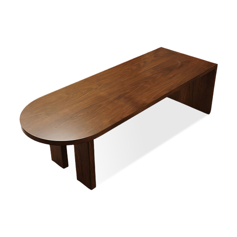 Table de salle à manger en bois massif noisette, H 29,53 po x L 78,74 po x l 31,5 po