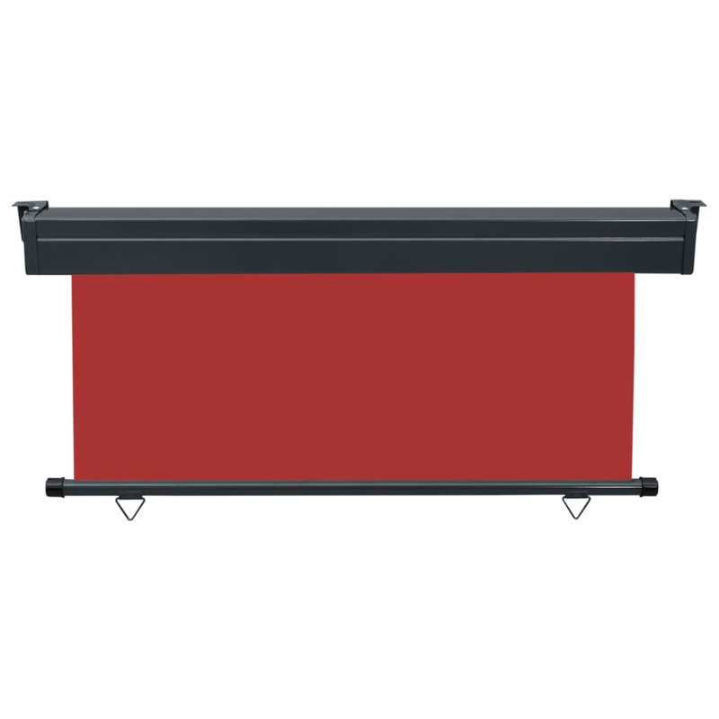 Ergin Balcony Side Awning, Red, 250cm H x 160cm W
