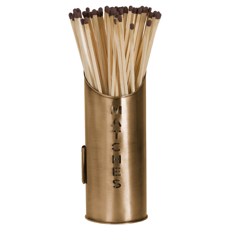 Emiliya Metal Log Carrier, Antique Bronze