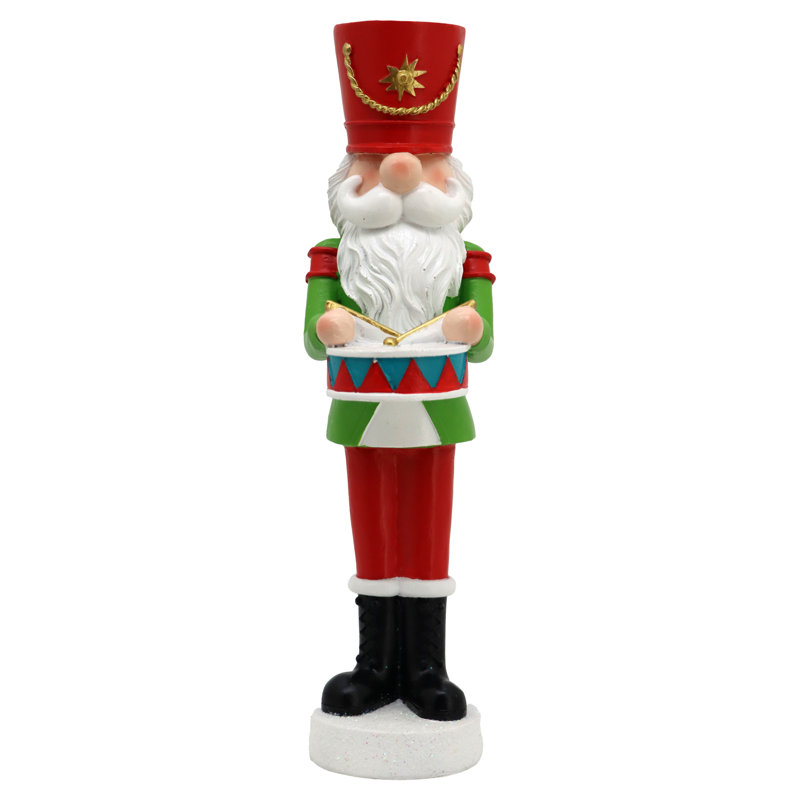 Figurine de Noël casse-noisette en polyrésine - H 12,3 po