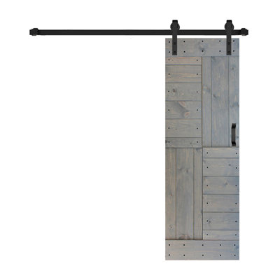 Patented Product S Series DIY Sliding Barn Door With Installation Hardware Kit