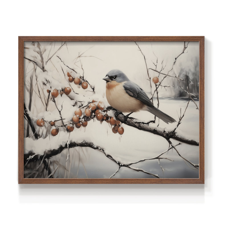 «Chirstmas Art» - DCCCLV III - Reproduction encadrée - Restickable, H 8 po x l 10 po, Noyer