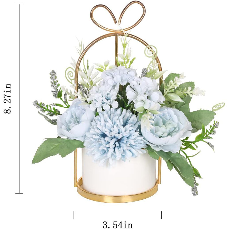 Arrangement in Vase, Blue