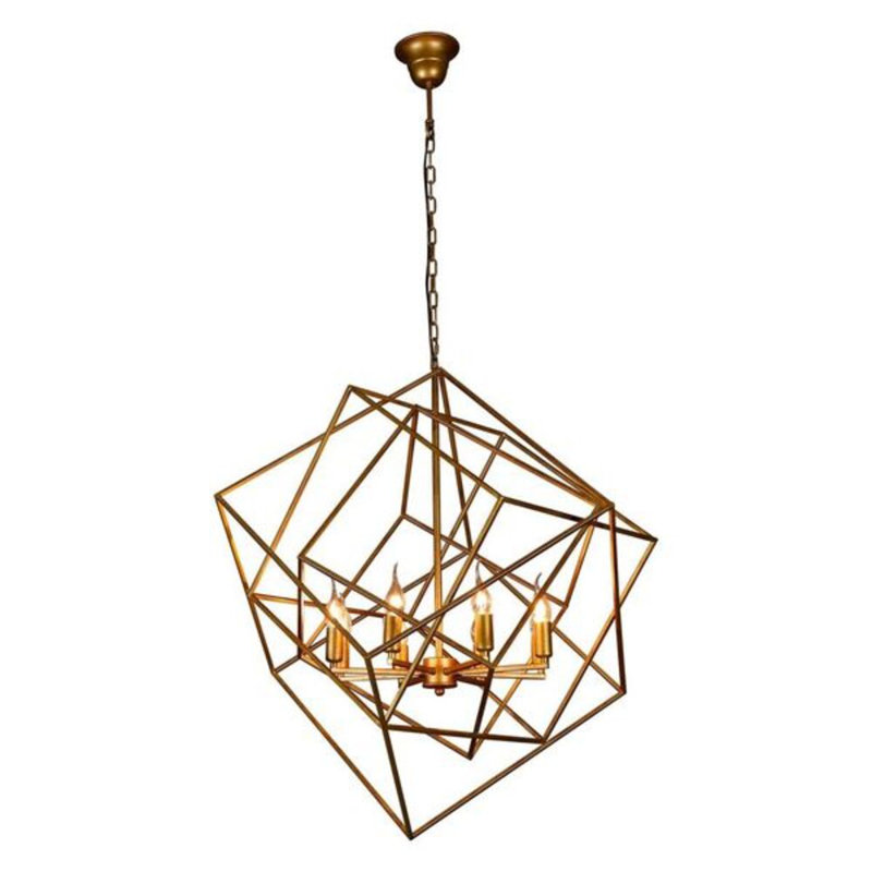 Lustre géométrique unique à 8 lumières Aithana
