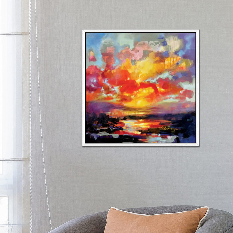 Emerging by Scott Naismith - Painting on Canvas, White Framed, 66.04 cm H x 66.04 cm W