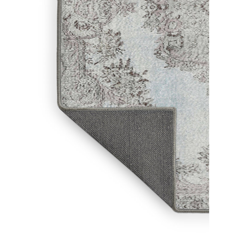 Tapis traditionnel gris / fumée Canina, Rectangle 3 pi x 5 pi