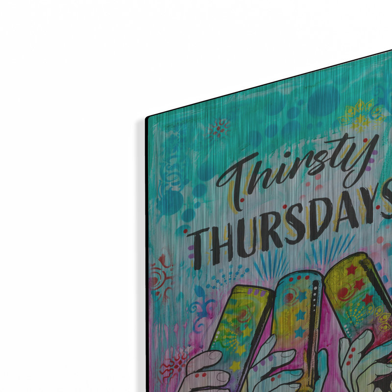 «Cheers - Thirsty Jeudi» par Dean Russo, H 16 po x l 12 po