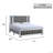 Full Bed(Mattress Not Included) , Silver