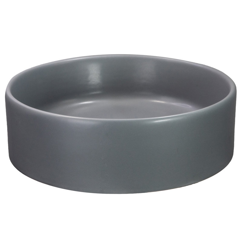 Regatta Poured Circular Vessel Bathroom Sink, Concrete