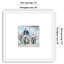  Cadre photo 18 x 18 - Utiliser comme cadre 8 x 8 avec passe-partout ou cadre 18 x 18 sans passe-partout - Cadre photo mince avec plexiglas poli - Blanc-1657676155-1657676149